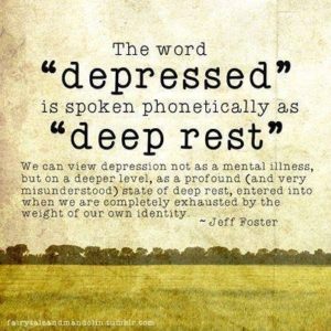drepression and deep rest