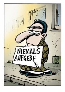 niemals aufgeben depression