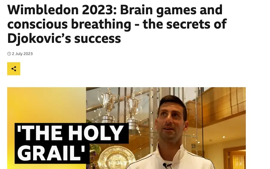 Djokovic mit Wimbledon-Trophäe 2023 Erfolgsgeheimnisse